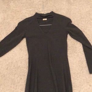 Never worn long sleeve grey dress from hollister